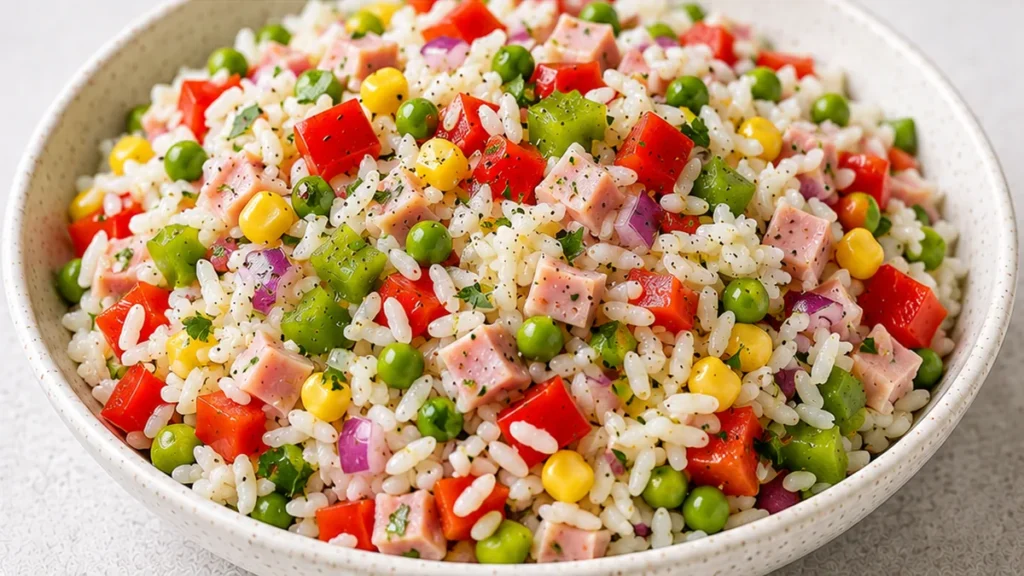 ️ Ensalada de Arroz Fresca y Rápida para Verano - ensalada arroz - Ensalada arroz: Prepara esta deliciosa y refrescante ensalada en 35 minutos. Perfecta para el
