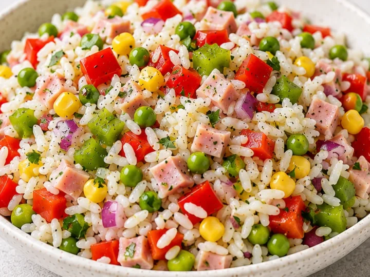 ️ Ensalada de Arroz Fresca y Rápida para Verano