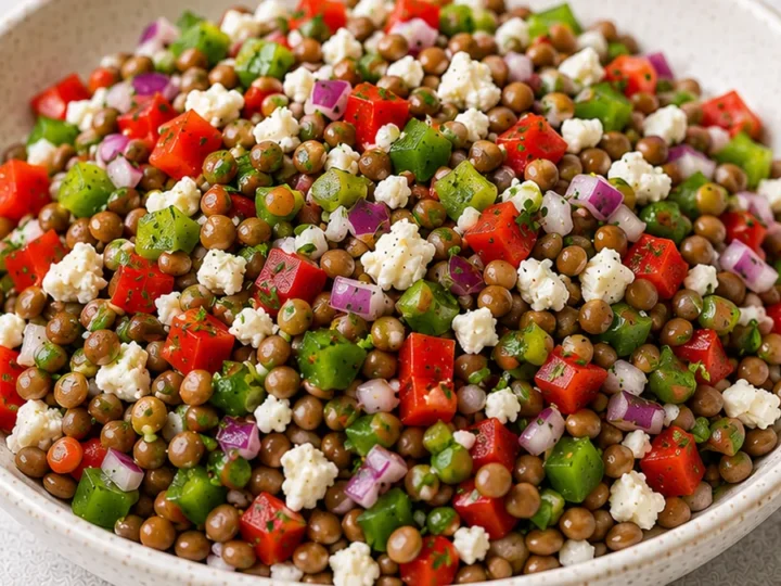 ¡Ensalada de Lentejas IRRESISTIBLE!  Comida Sana y Deliciosa