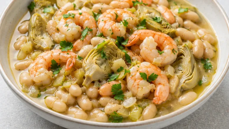 Alubias con Gambas y Alcachofas: ¡Explosión de Sabor!