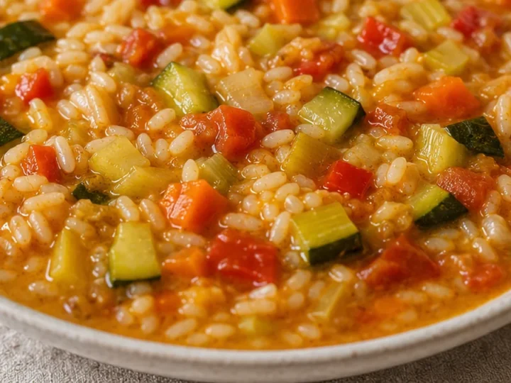 Arroz Caldoso con Verduras: ¡Explosión de Sabor Casero!