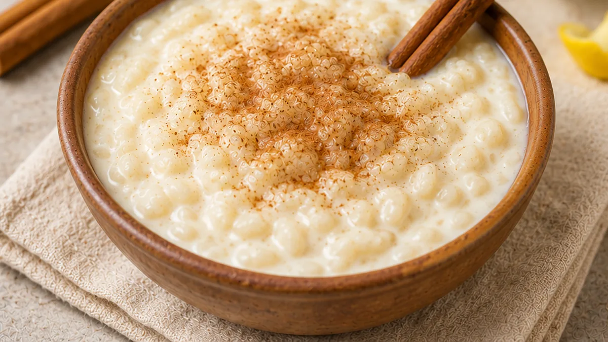 Arroz con Leche Cremoso: Receta Perfecta - Arroz con leche: saborea esta versión tradicional y cremosa de un postre clásico. Prepara una delicia inolvidable par