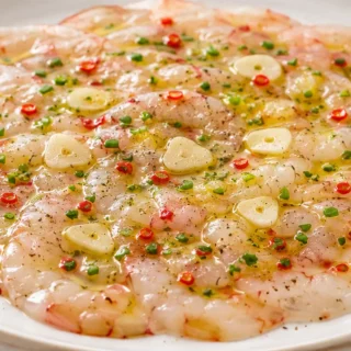 Carpaccio de Gambas: ¡Manjar Sencillo y Fresco! - carpaccio gambas