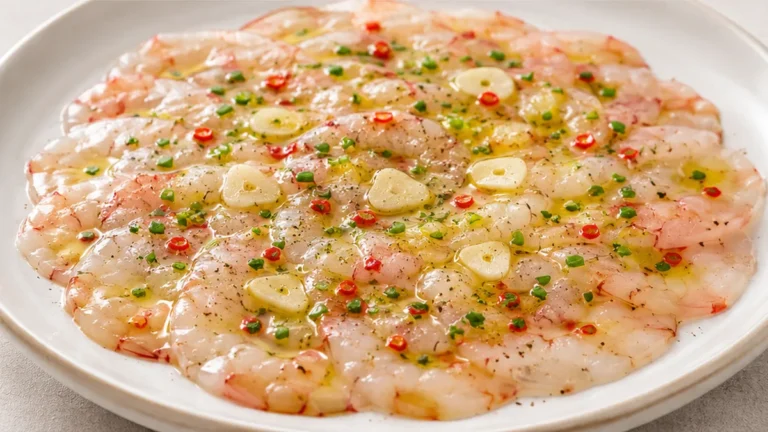 Carpaccio de Gambas: ¡Manjar Sencillo y Fresco!