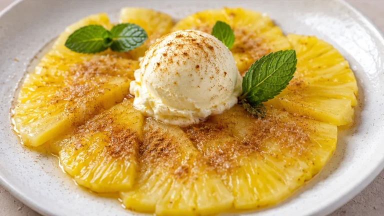 Carpaccio de Piña: Refrescante y Fácil Postre