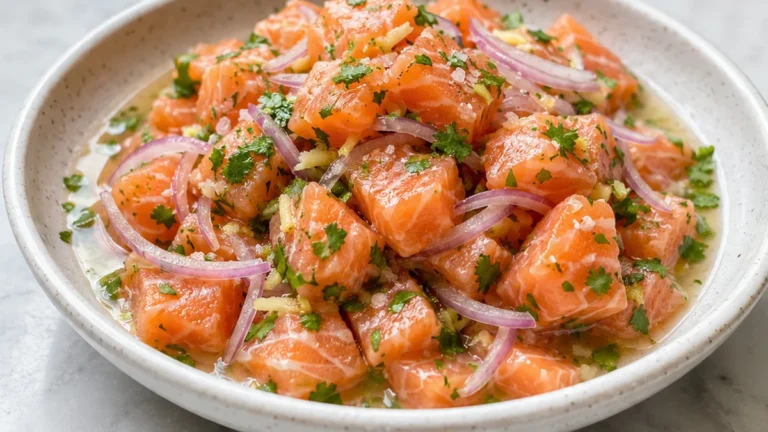 Salmón Fresco: Ceviche Vibrante y Fácil