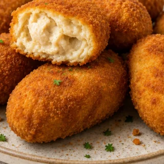 Croquetas de Pollo Cremosas y Crujientes