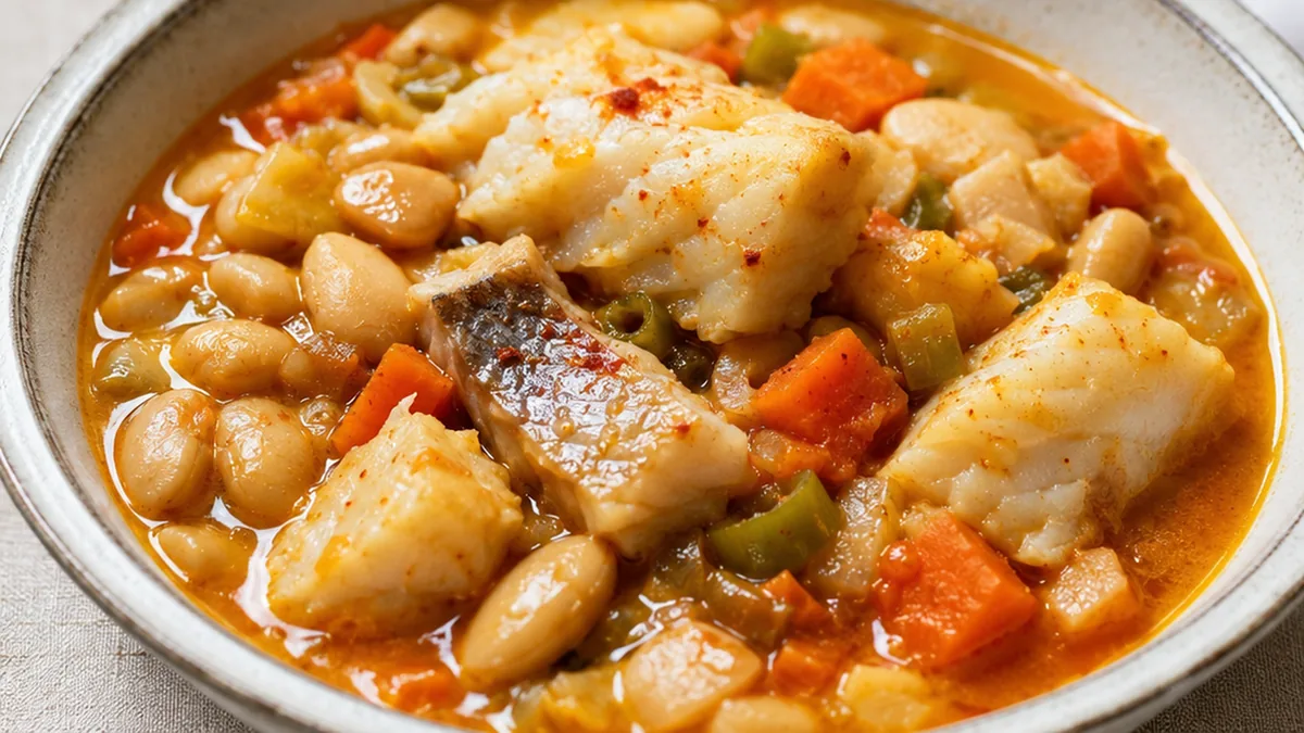 Pochas con Bacalao: Sabor Casero - pochas bacalao - Pochas bacalao: prepara este guiso tradicional en casa. Una receta saludable, fácil y llena de sabor, ideal