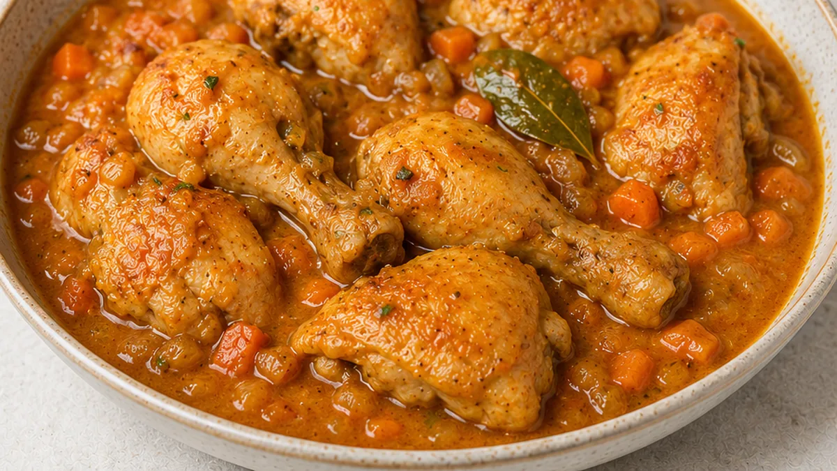 Pollo en Salsa: ¡El Secreto de la Abuela! Pollo en salsa: prepara este delicioso y tradicional platillo en casa. Ideal para compartir en familia y disfrutar de