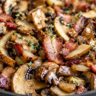 Salteado de Setas y Bacon Rápido - salteado setas