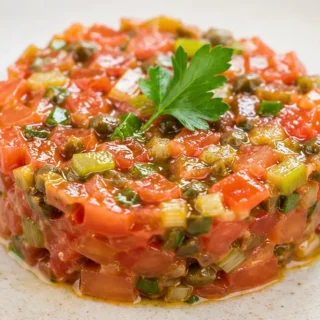 Tartar de Tomate: ¡Cena Fresca y Vibrante! - tartar tomate