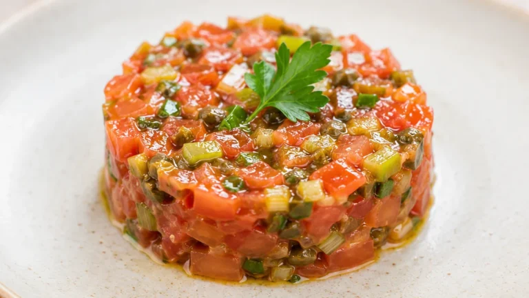 Tartar de Tomate: ¡Cena Fresca y Vibrante!