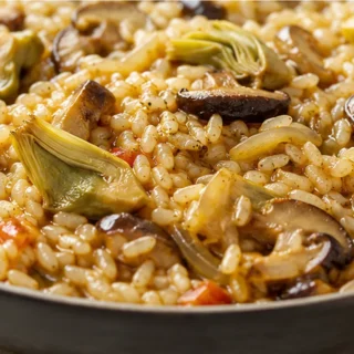 Arroz con Shiitake y Alcachofas: ¡Sabor Inolvidable! - arroz shiitake