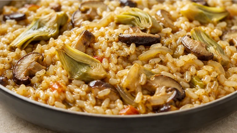 Arroz con Shiitake y Alcachofas: ¡Sabor Inolvidable!