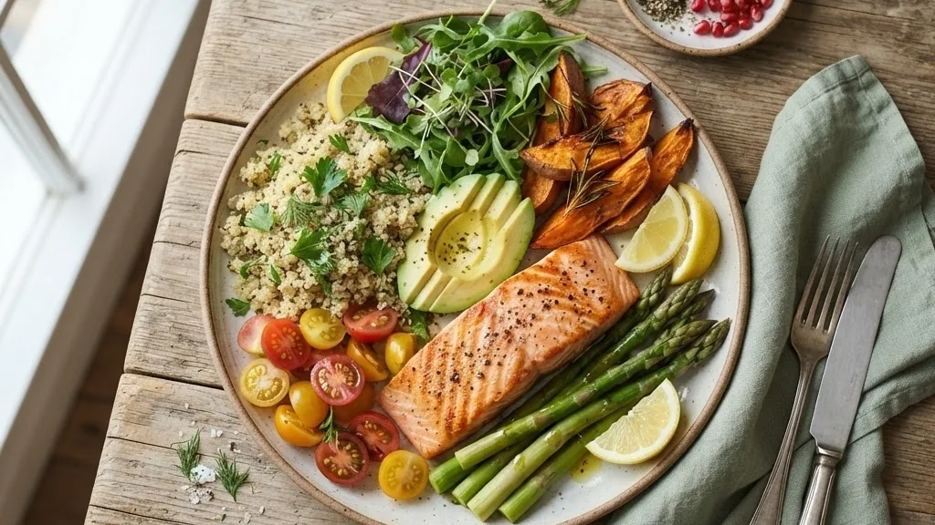 Cómo armar un plato saludable: la guía que ejecuta el modelo en comidas reales