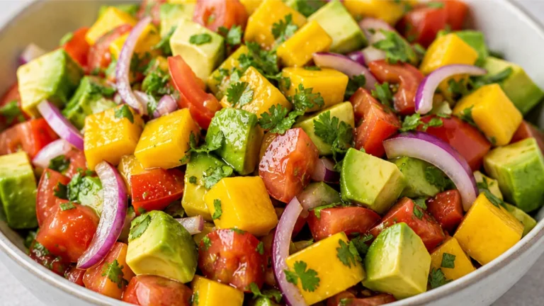 Ensalada Tropical de Aguacate y Mango