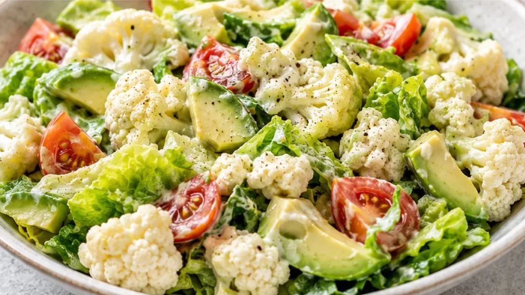 Ensalada de Coliflor Fresca y Deliciosa
