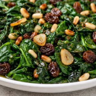 Espinacas a la Catalana: Sabor Fácil y Saludable - espinacas catalana