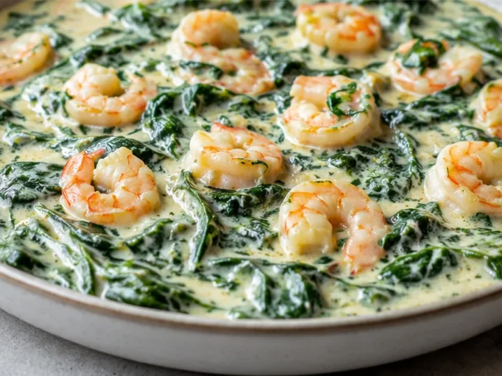 Espinacas a la Crema con Gambas: Cena Perfecta