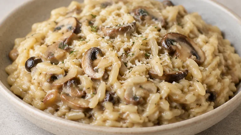 Falso Risotto de Setas Cremoso y Fácil