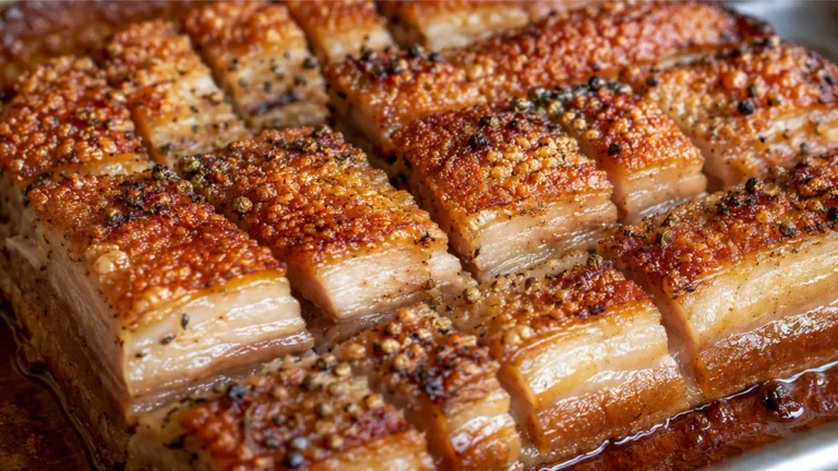 Panceta Crujiente al Horno: ¡Dorada a la Perfección!
