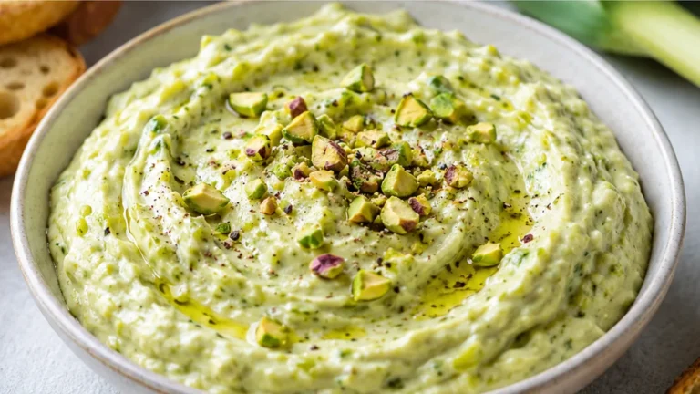 Dip Cremoso de Puerros Saludable