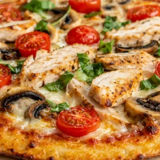 Pizza Keto de Pollo Crujiente