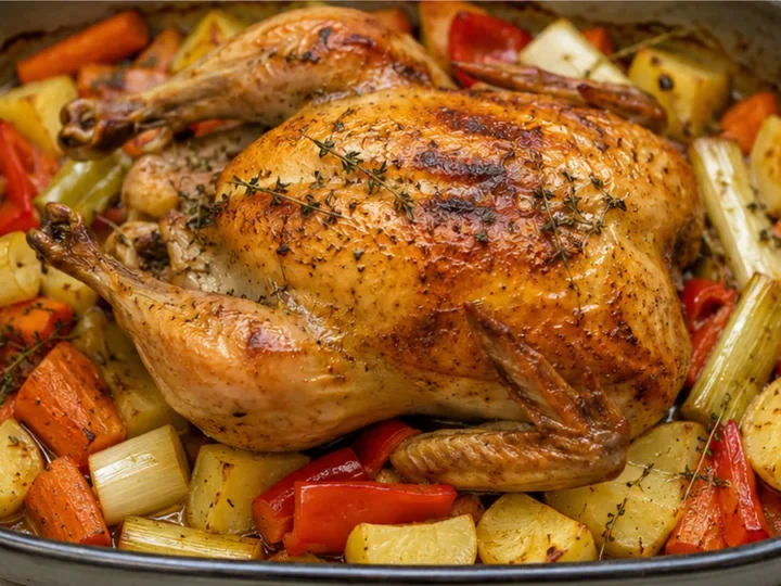 Pollo al Horno Jugoso con Verduras