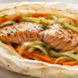 ¡Salmón en Papillote: Sabor y Salud en 15 Minutos! - salmón papillote
