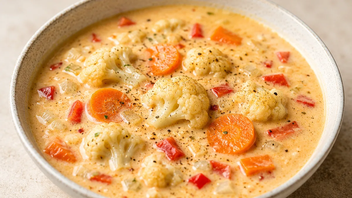 Sopa Cremosa de Coliflor: Cena Saludable - sopa coliflor - Sopa coliflor: prepara esta cena saludable y deliciosa en pocos minutos. Una receta fácil, cremosa y
