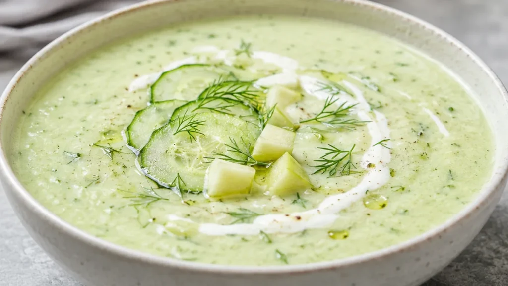 Sopa Fría de Pepino: ¡Tu Salvación contra el Calor!