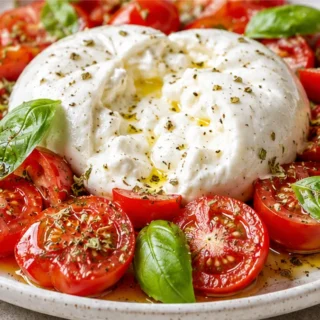 Ensalada de Burrata y Cherry al Instante - ensalada burrata - Ensalada Burrata: prepara esta receta fresca y saludable en minutos. La combinación perfecta de cr