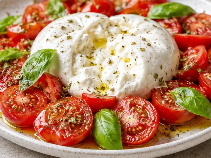 Ensalada de Burrata y Cherry al Instante