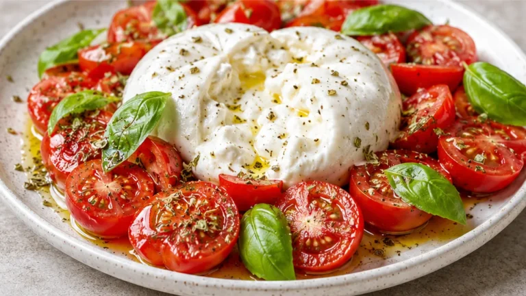 Ensalada de Burrata y Cherry al Instante
