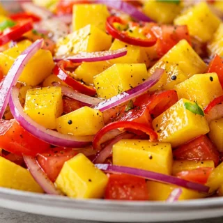 Ensalada de Mango que REVITALIZA tu día - ensalada mango - Ensalada mango: prepara esta vibrante receta sana y ligera en minutos. Perfecta para cualquier ocasió