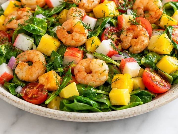 Ensalada de Marisco y Mango Fresca