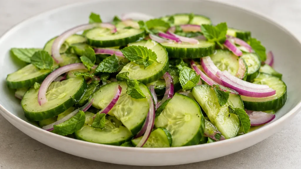 ¡La Ensalada de Pepino Más Refrescante que Probarás! - ensalada pepino - Ensalada pepino: prepara esta receta refrescante y saludable en minutos. Perfecta para