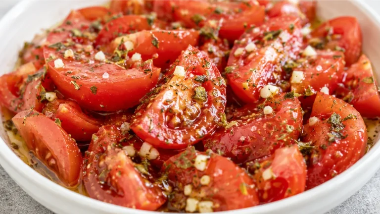 Ensalada de Tomate Fresca y Fácil