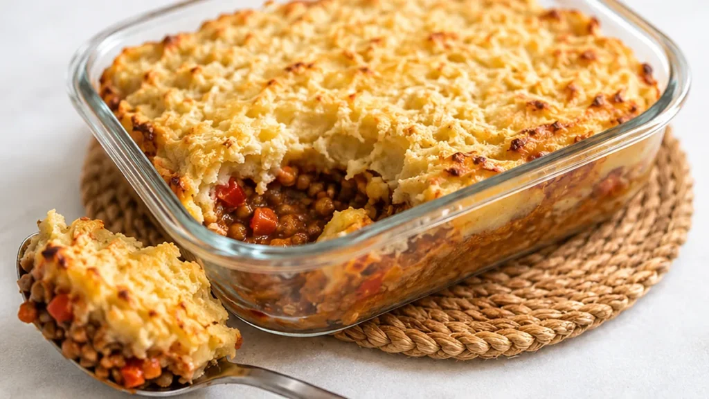 Pastel de Lentejas: ¡Receta Veggie Deliciosa! - pastel lentejas - Pastel Lentejas: Prepara esta receta vegetariana saciante y saludable con puré de patatas. Ide