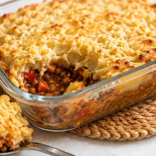Pastel de Lentejas: ¡Receta Veggie Deliciosa! - pastel lentejas - Pastel Lentejas: Prepara esta receta vegetariana saciante y saludable con puré de patatas. Ide