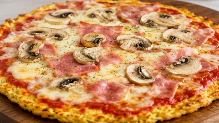 Pizza de Coliflor sin Harina Sorprendente