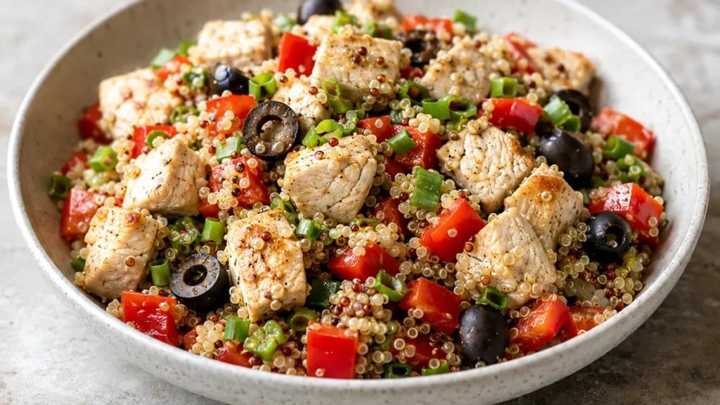 Quinoa con Pollo: Cena Saludable y Deliciosa - quinoa pollo - Quinoa pollo: prepara esta cena sana y deliciosa en poco tiempo. Ideal para tus comidas diarias, c