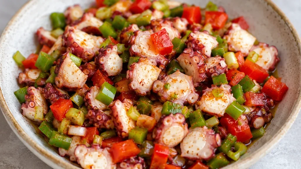 Salpicón de Pulpo: ¡Fresco y Explosivo! - salpicón pulpo - Salpicón pulpo: saborea esta receta fácil y saludable, perfecta para una comida ligera. Conoce los se