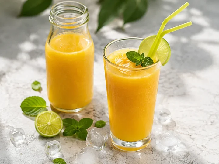 Smoothie Tropical: Mango, Piña y Lima