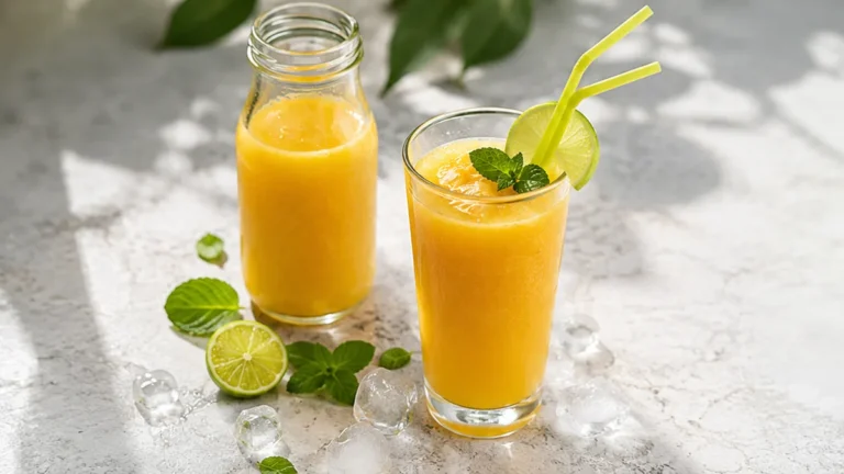 Smoothie Tropical: Mango, Piña y Lima