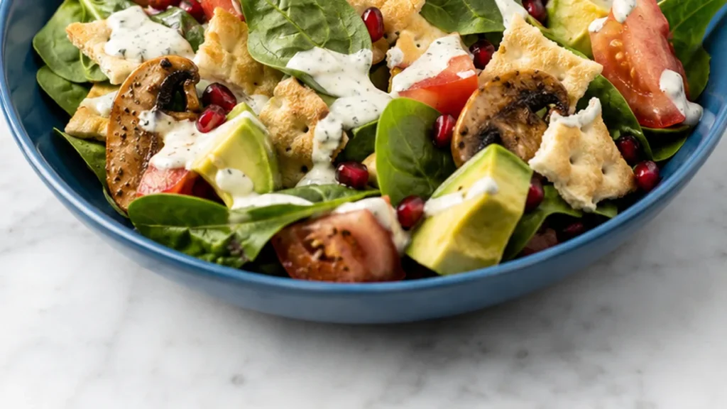 Ensalada de Champiñones y Aguacate