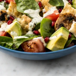 Ensalada de Champiñones y Aguacate
