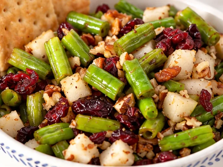 Ensalada de Ejotes Asados con Pera