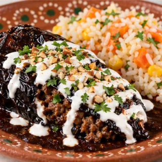 Chiles Rellenos de Carne y Queso