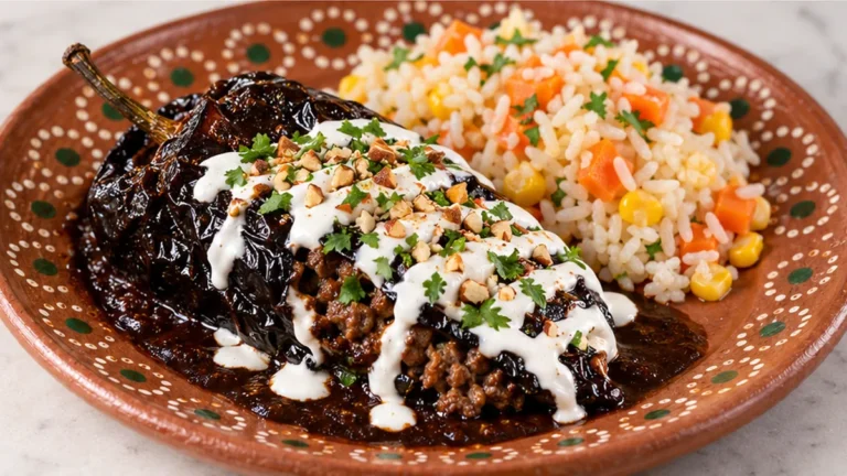 Chiles Rellenos de Carne y Queso